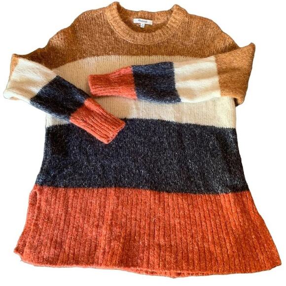 Madewell Striped Baxter Sweater Tunic Oversized XS. - Picture 12 of 16